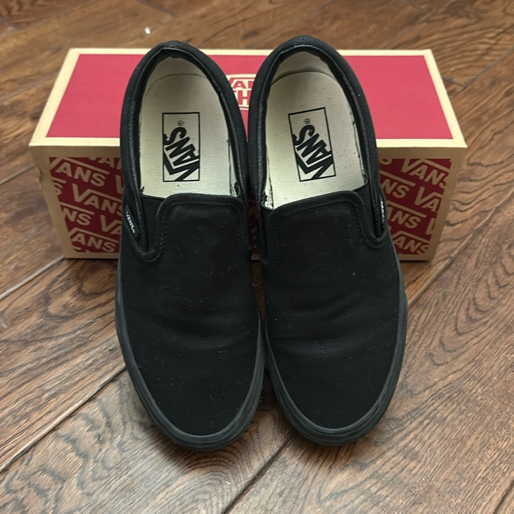 Vans canvas slip ons